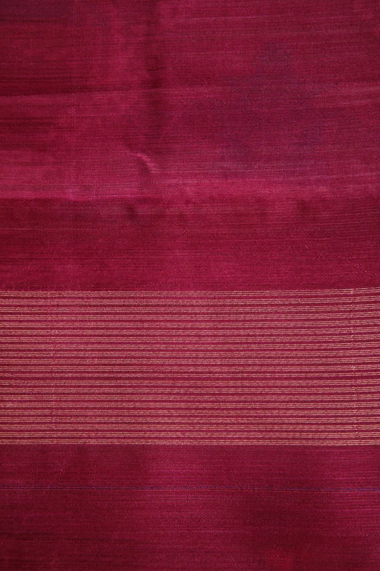 Rouge Pink Silk Cotton Sarees with Gold Zari Buttis (small Dots Or Motifs) view 3