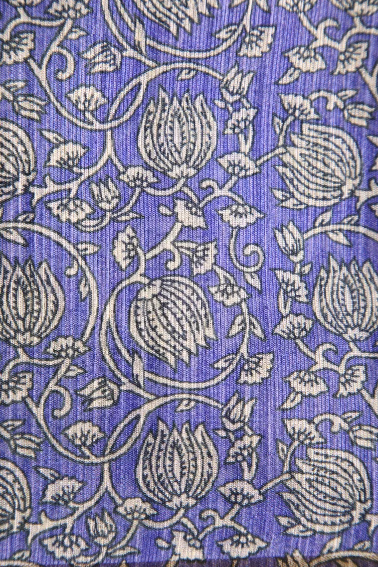 Cerulean Blue Fancy Saree with Thread Zari Plain With Border view 3