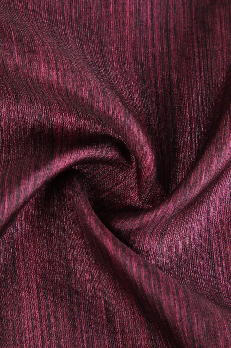 Currant Red Fancy Saree Without Zari With Plain view 4