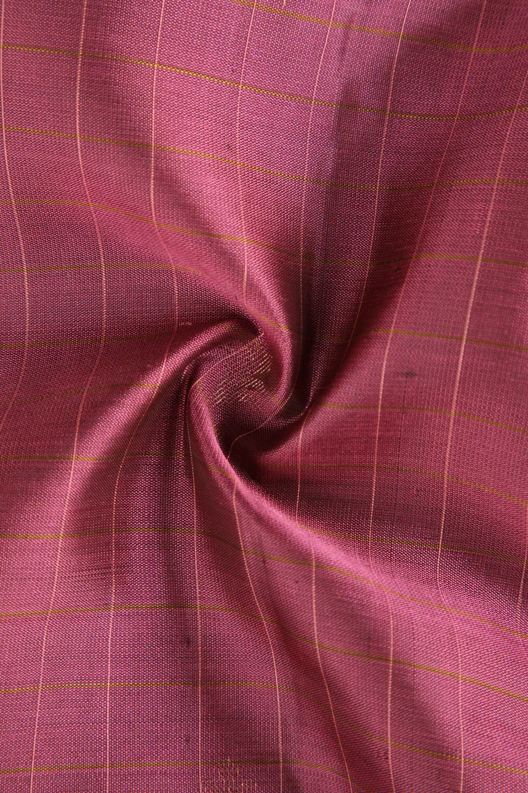 Magenta Purple Soft Silk Saree with Gold Zari Checks And Puttas view 4