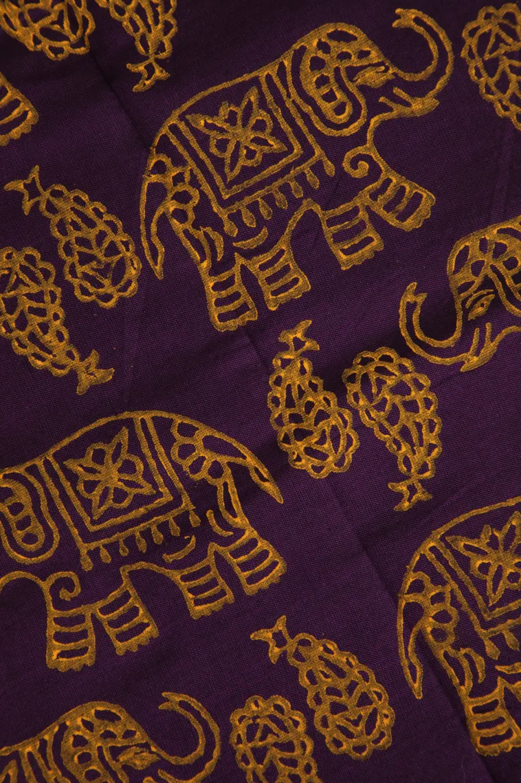 Lemon Yellow Poly Cotton Sarees Without Zari With Plain view 3