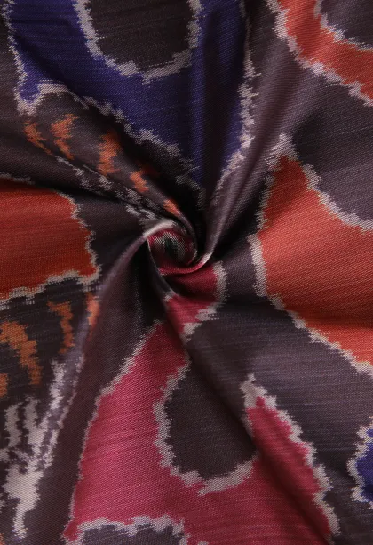 Coffee Brown Soft Silk Sarees with Bronze Zari Peacock Motifs