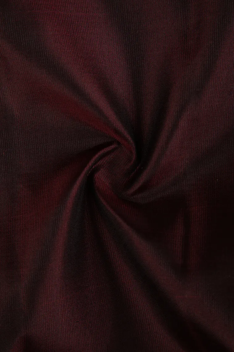 Jam Red Soft Silk Saree with Gold Zari Animal Mottif view 4