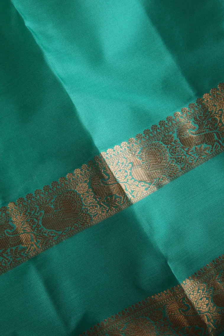 Punch Pink Soft Silk Saree with Gold Zari Buttis (small Dots Or Motifs) view 3