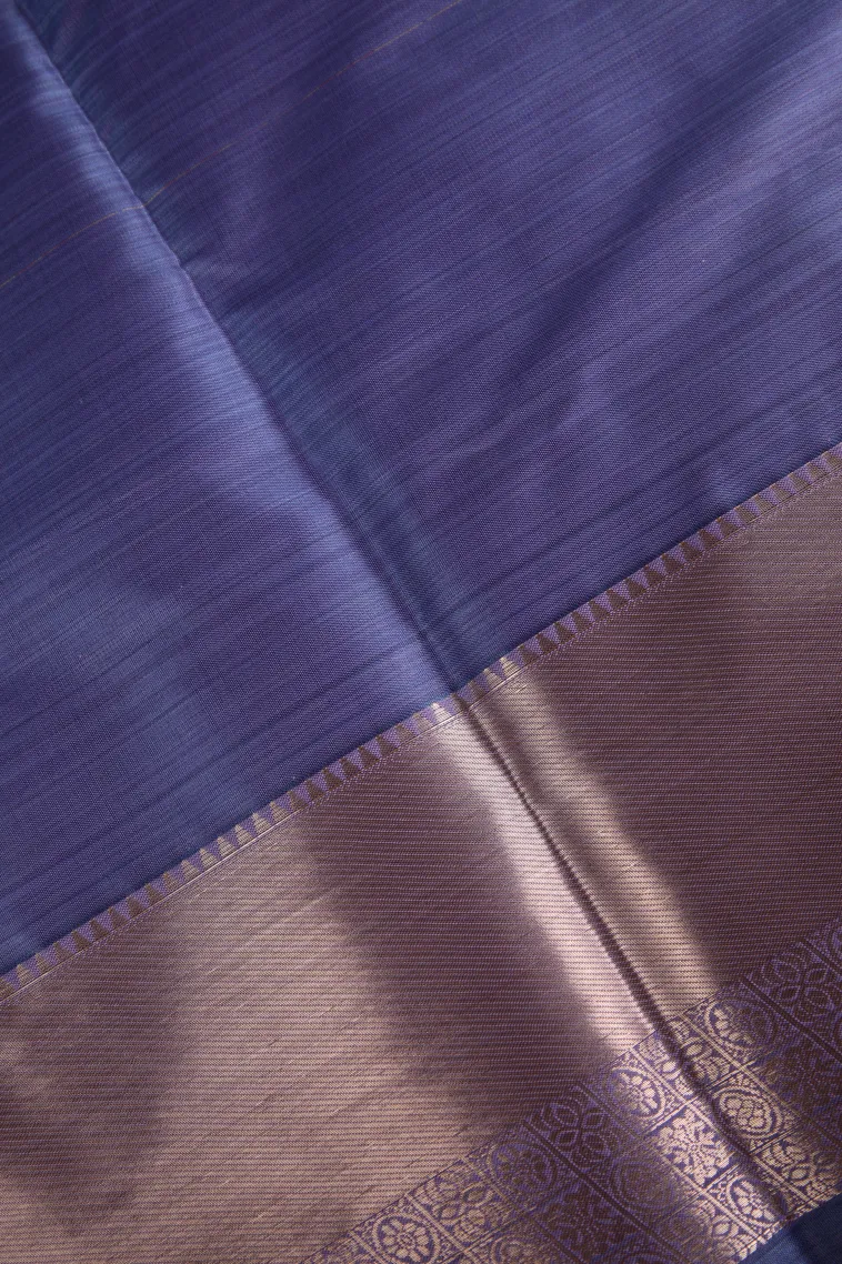 Pistachio Green Soft Silk Sarees with Bronze Zari Floral Patterns view 3