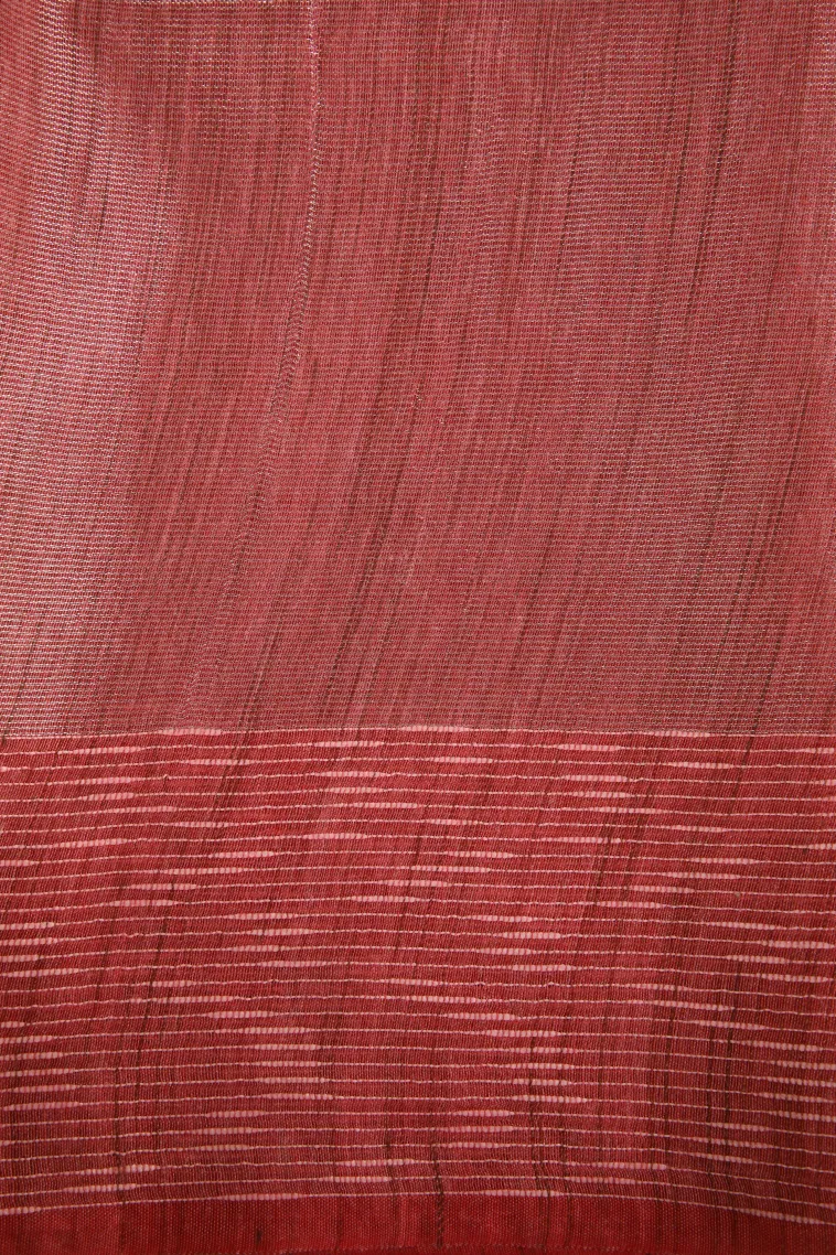 Mauve Purple Semi Tussar Silk Without Zari With Plain view 3