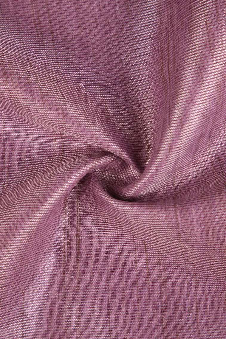 Mauve Purple Semi Tussar Silk Without Zari With Plain view 4