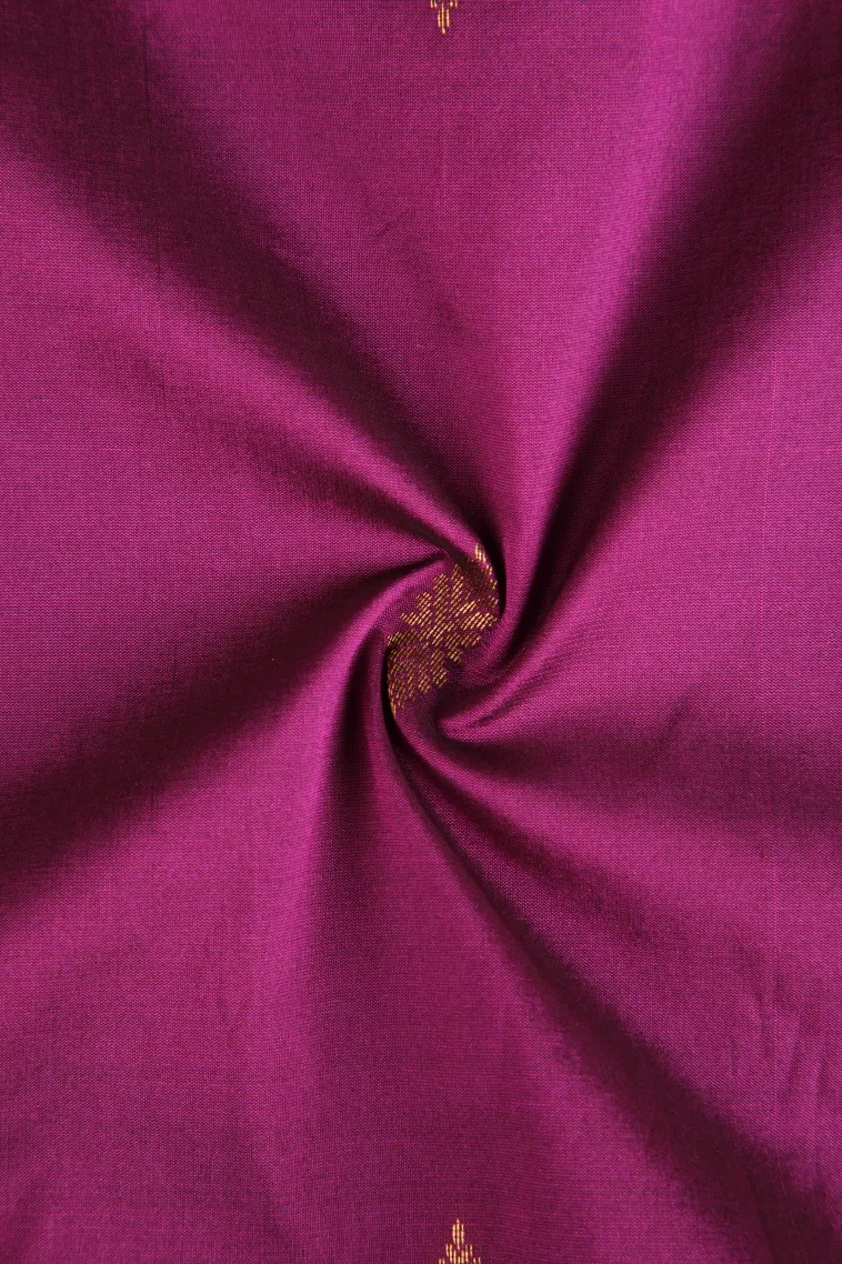 Magenta Purple Soft Silk Saree with Gold Zari Buttis (small Dots Or Motifs) view 4
