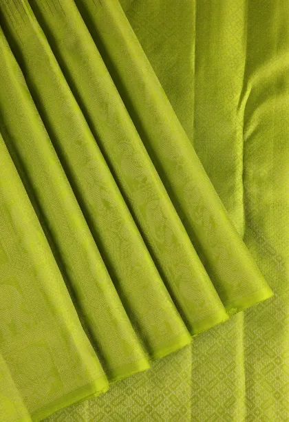 Peacock Blue Soft Silk Saree with Silver Zari Geometric Shapes