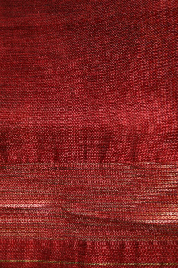 Asphalt Black Silk Cotton Sarees with Gold Zari Buttis (small Dots Or Motifs) view 3