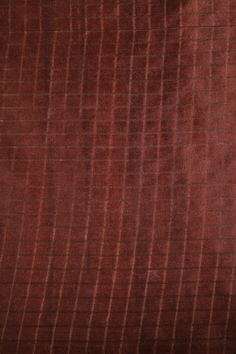 Rock Black Tussar Saree with Gold Zari Checks view 3