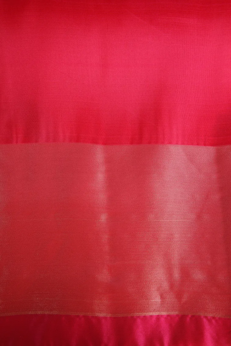Caramel Brown Pochampalli Saree Without Zari With Floral Patterns view 3