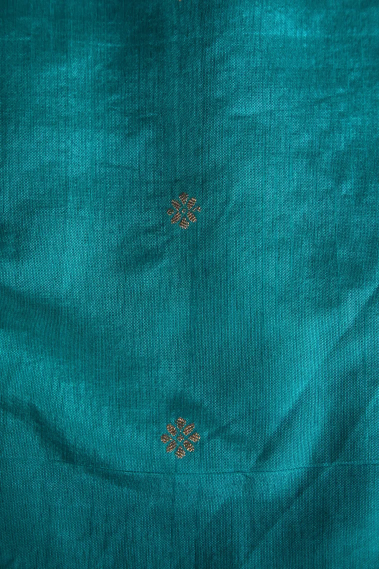 Magenta Purple Banaras Sarees with Gold Zari Puttas view 3