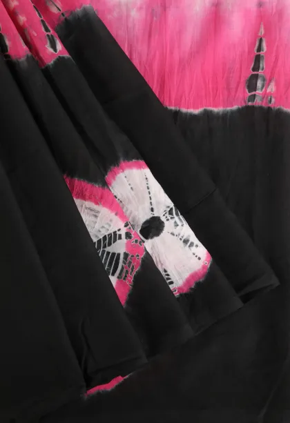 Asphalt Black Mul Mul Cotton Without Zari With Pathik Motifs
