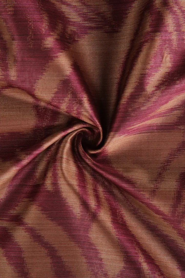 Peanut Brown Soft Silk Sarees with Bronze Zari Floral Patterns view 4