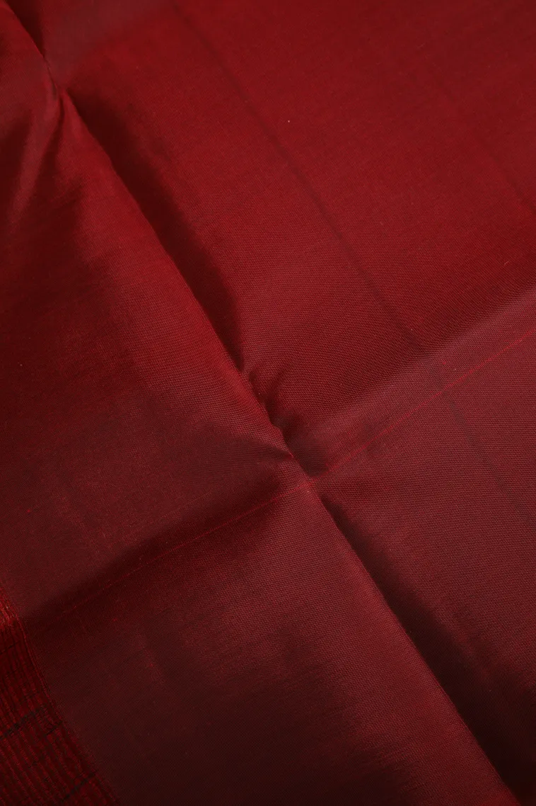 Gold Soft Silk Saree with Copper Zari Straipes And Puttas view 3