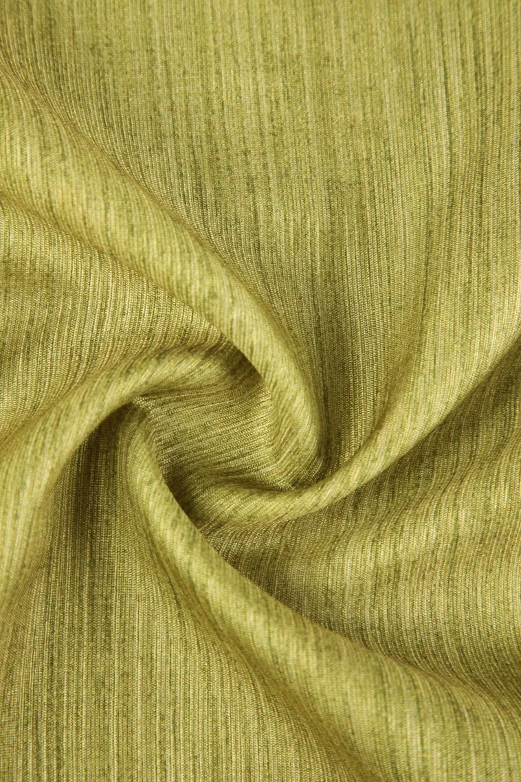Olive Green Fancy Saree with Thread Zari Plain With Border view 4