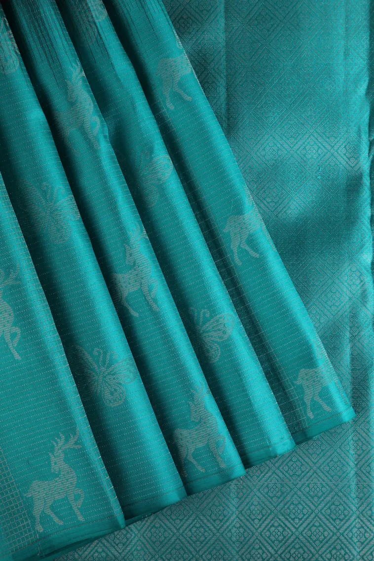 Magenta Purple Soft Silk Saree with Silver Zari Cross Straipes