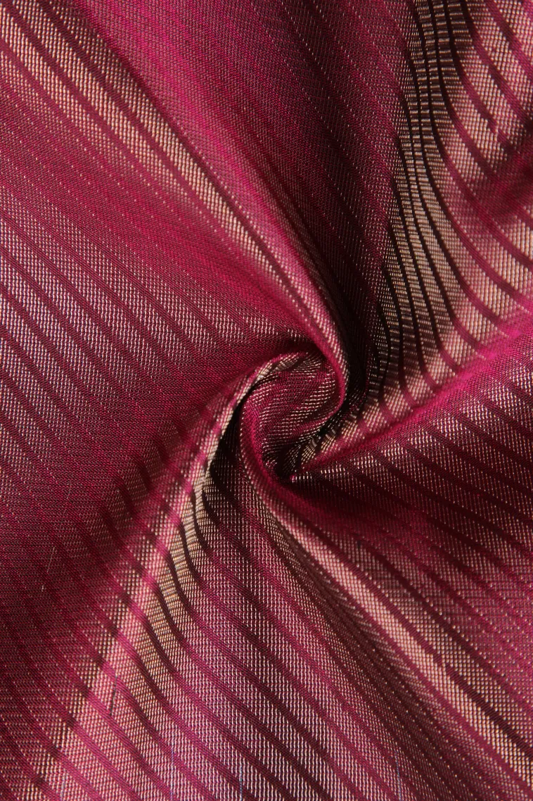 Magenta Purple Soft Silk Saree with Silver Zari Cross Straipes view 4