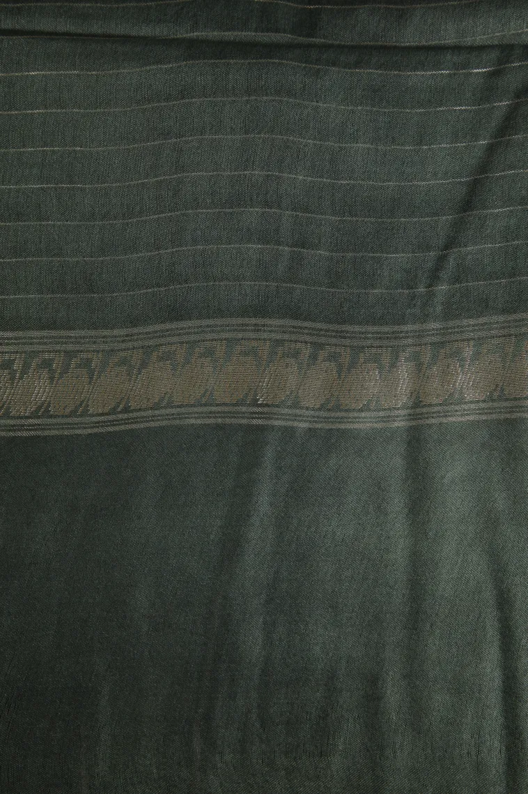 Fuscia Pink Tussar Saree with Gold Zari Checks view 3