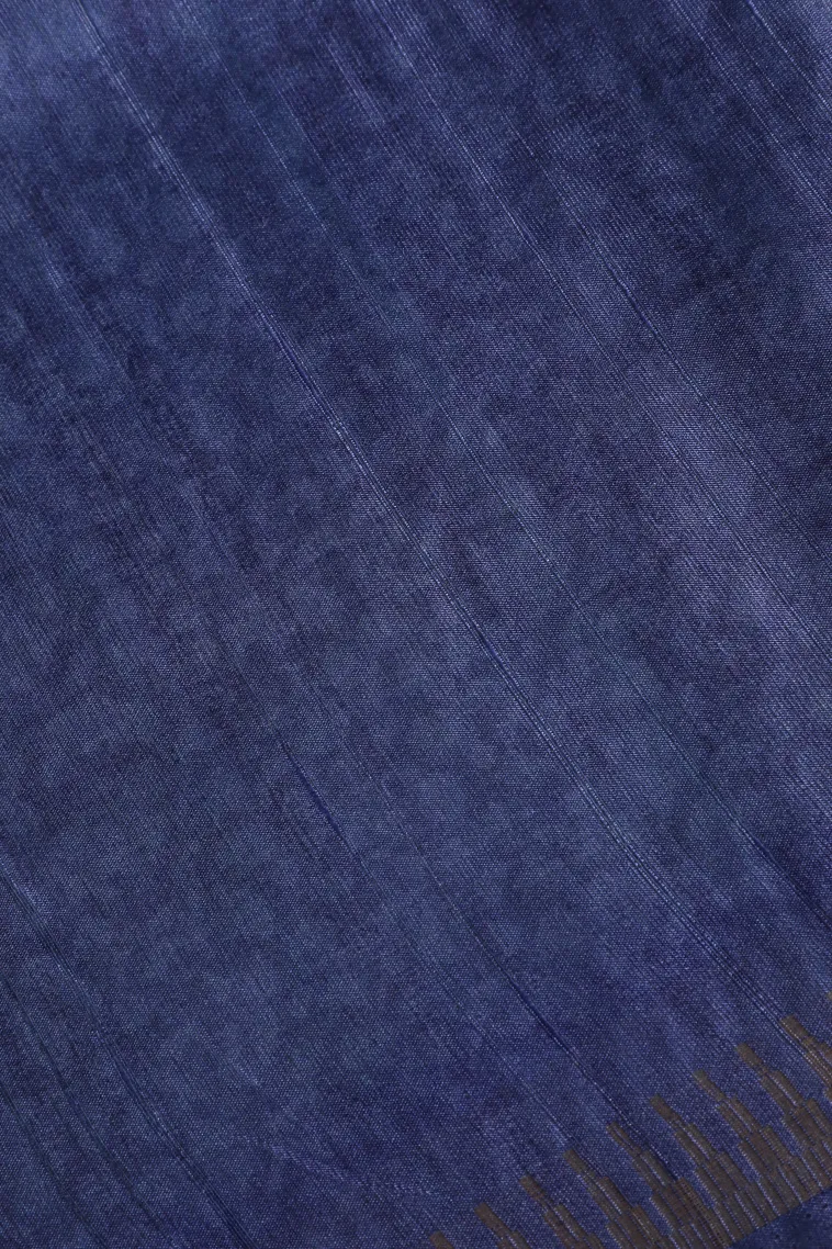 Sage Green Semi Tussar Silk Without Zari With Geometric Shapes view 3