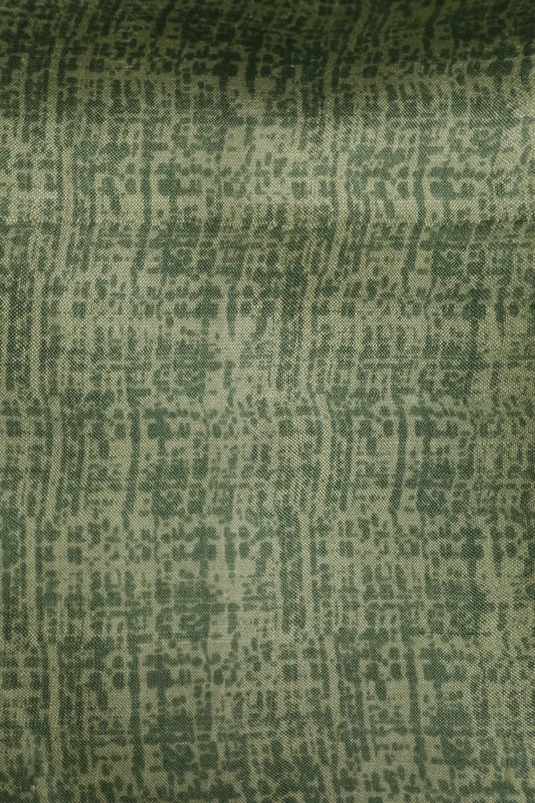 Sage Green Soft Silk Sarees Without Zari With Geometric Shapes view 3