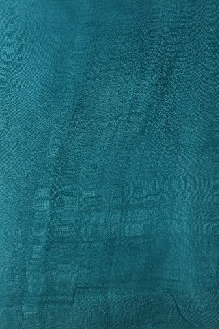 Sky Blue Soft Silk Sarees Without Zari With Leaf Pattern view 3