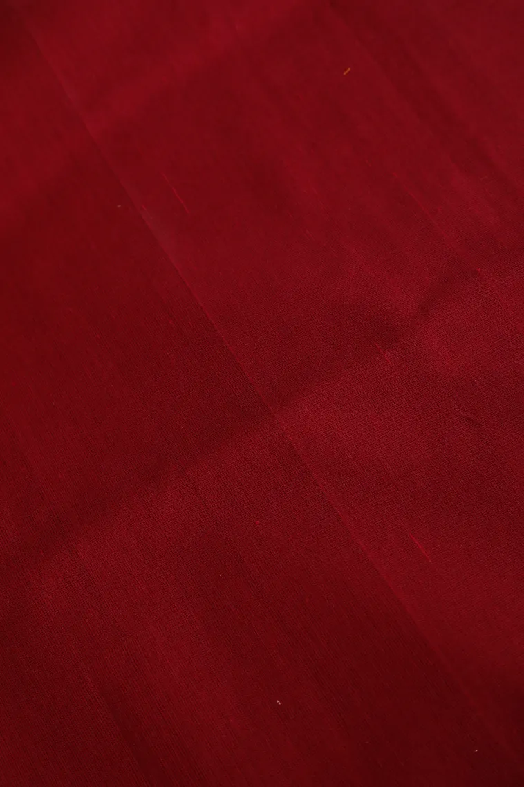 Strawberry Pink Pure Handloom Kovai Cotton Without Zari With Stripes And Puttas view 3