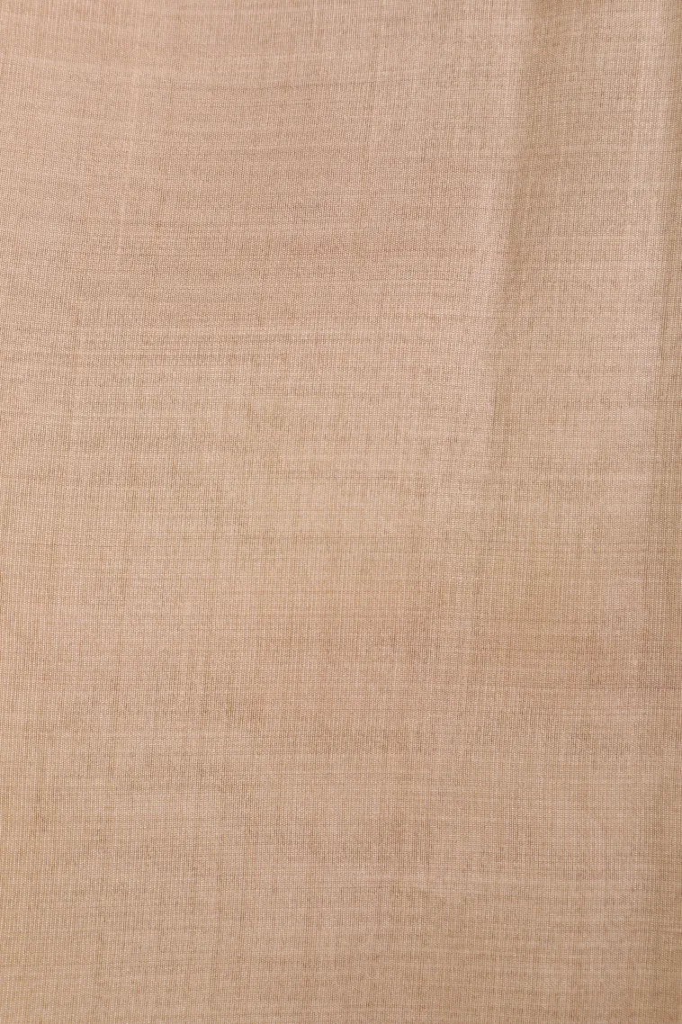 Vanilla Custard Yellow Semi Tussar Silk with Thread Zari Buttis (small Dots Or Motifs) view 3