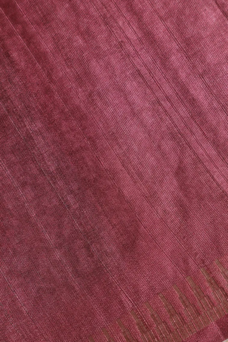 Stone Blue Semi Tussar Silk Without Zari With Geometric Shapes view 3