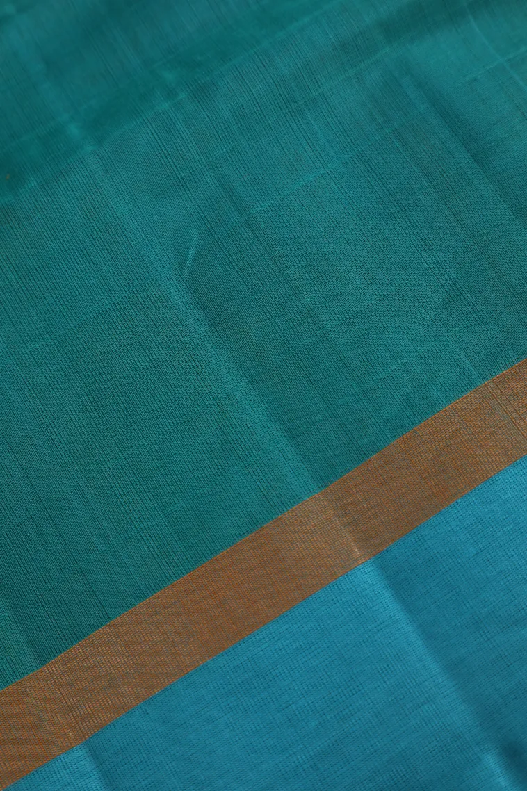 Lemon Yellow Pure Handloom Kovai Cotton with Gold Zari Checks view 3