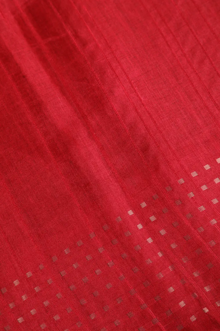 Forest Green Tussar Saree Without Zari With Checks And Puttas view 3