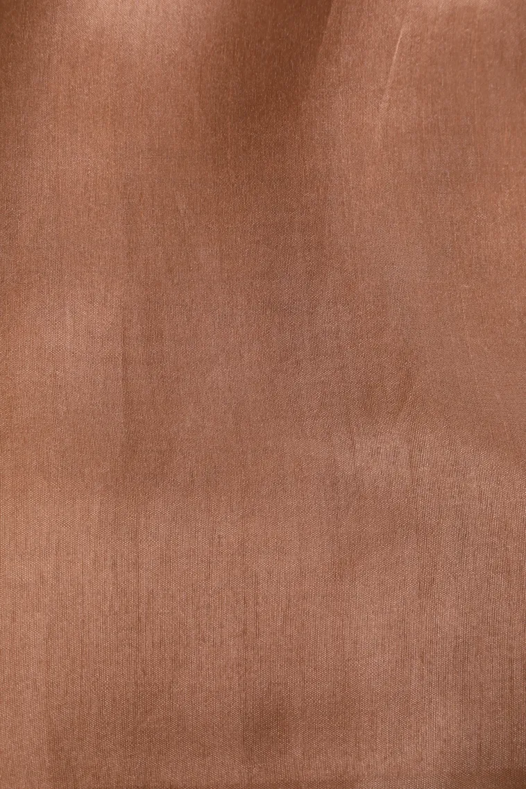 Peach Pink Semi Tussar Silk Without Zari With Peacock And Animal view 3
