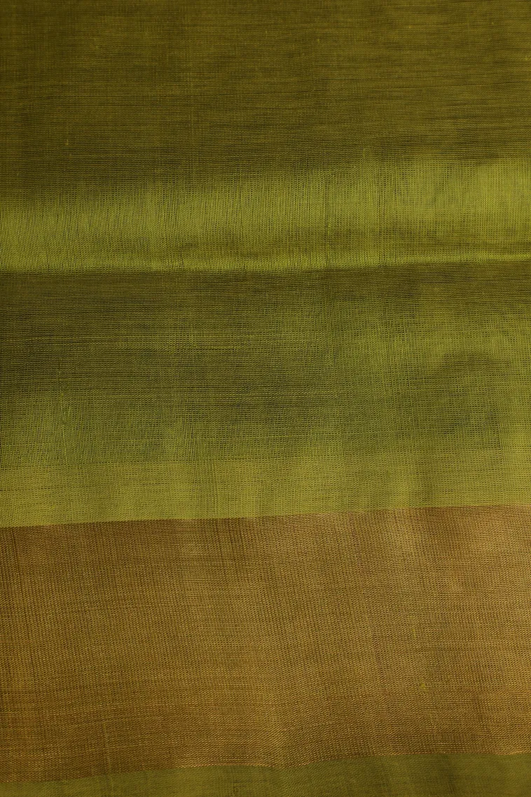 Berry Blue Silk Cotton with Gold Zari Plain view 3