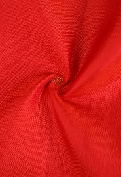 Rose Red Kanchipuram Silk Sarees with Gold Zari Buttis (small Dots Or Motifs)
