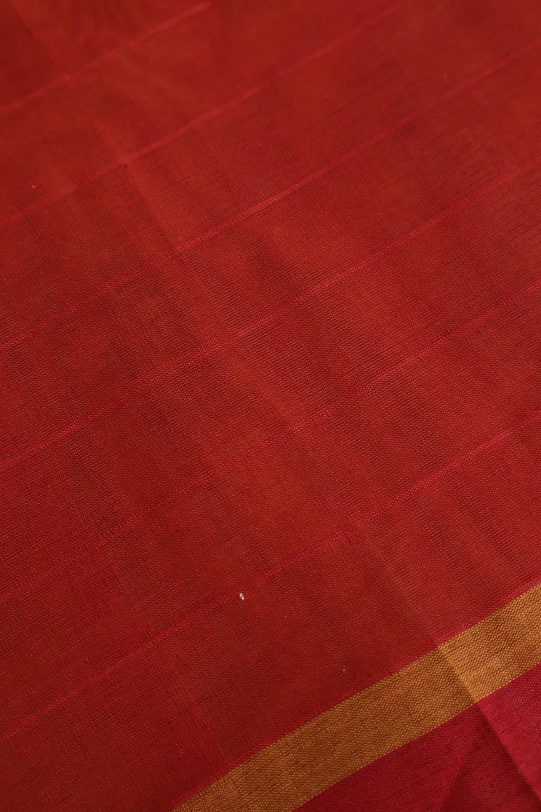 Rich Gold Pure Handloom Kovai Cotton with Gold Zari Leaf Puttas view 3