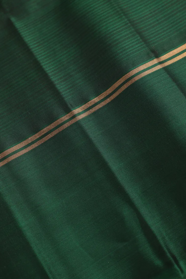 Punch Pink Soft Silk Saree with Gold Zari Vaira Oosi view 3