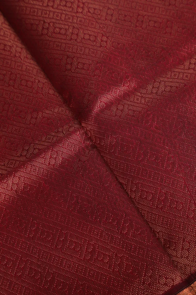 Indigo Blue Silk Cotton with Gold Zari Mango Puttas view 3