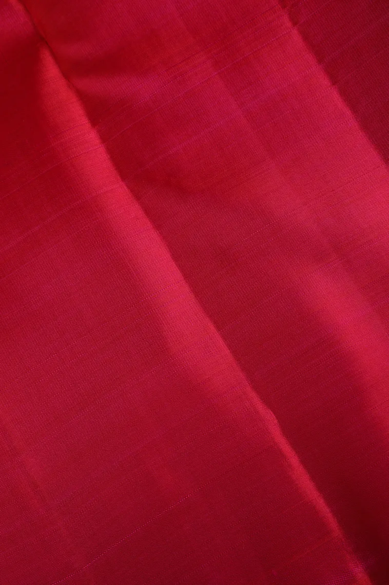 Punch Pink Kanchipuram Silk Sarees with Gold Zari Buttis (small Dots Or Motifs) view 3