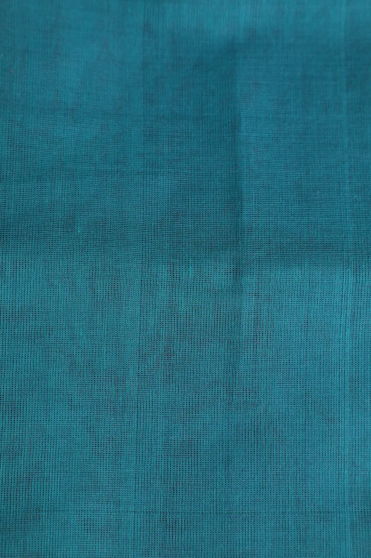 Punch Pink Pure Handloom Kovai Cotton with Gold Zari Flower Mottif view 3