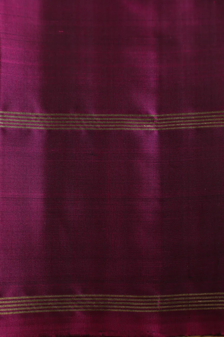 Lemonade Pink Soft Silk Saree with Gold Zari Small Checks Pattern view 3