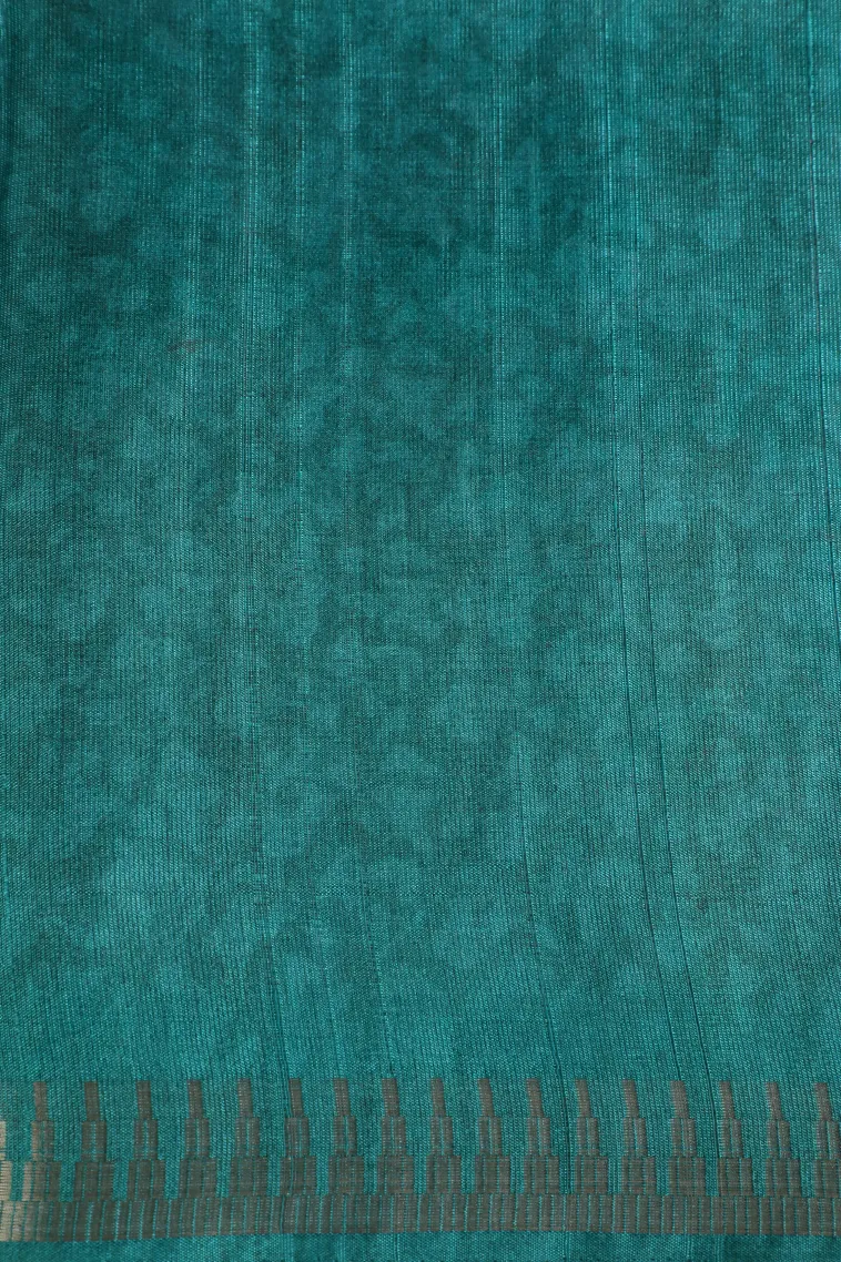 Lean Pink Semi Tussar Silk Without Zari With Geometric Shapes view 3