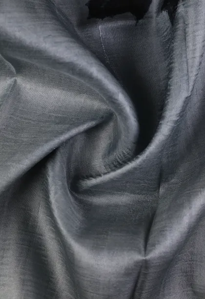 Slate Blue Soft Silk Sarees Without Zari With Leaf Pattern