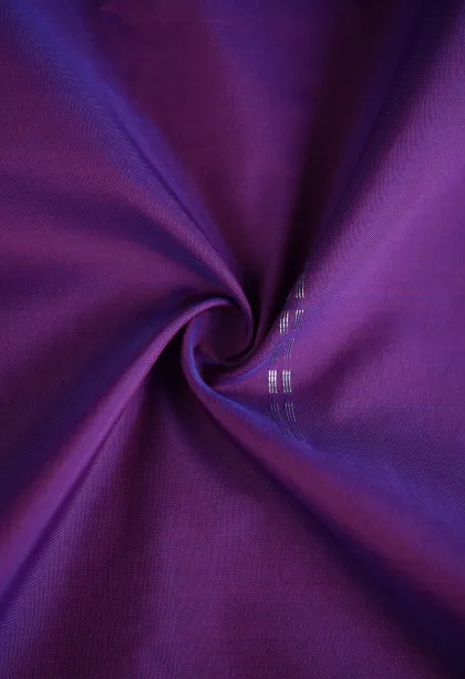 Bubble Purple Arani Silk Sarees with Silver Zari Buttis (small Dots Or Motifs)