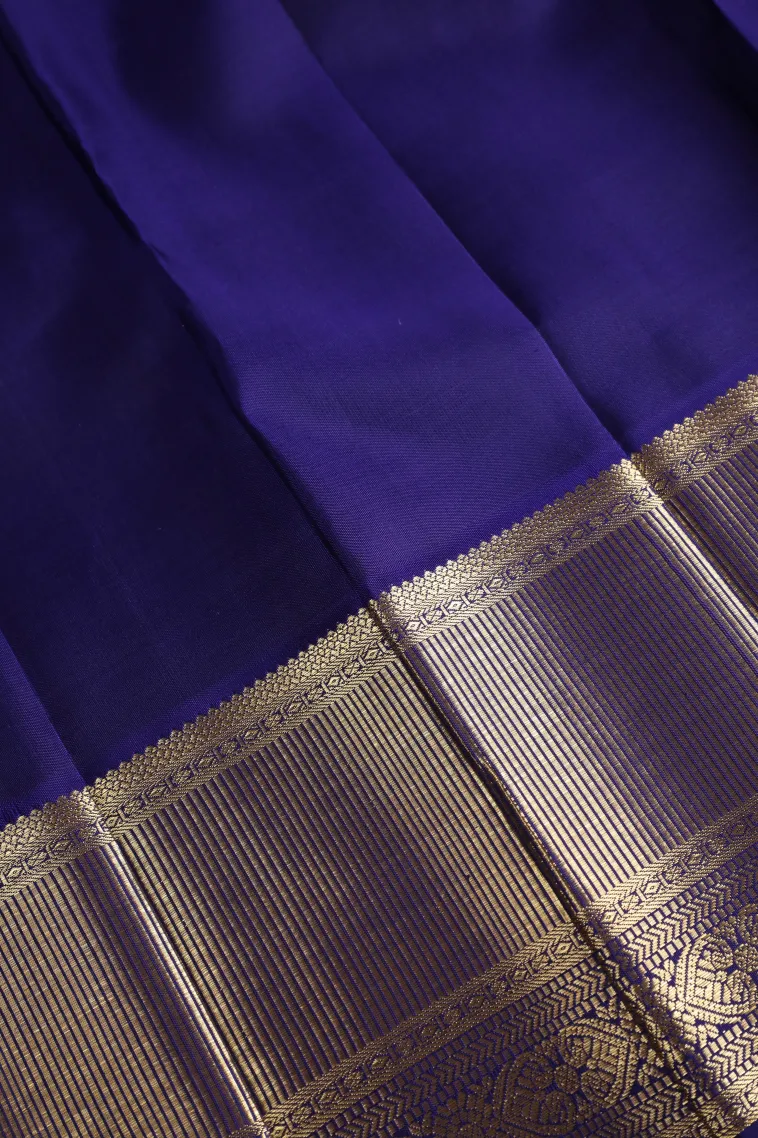 Strawberry Pink Kanchipuram Silk Sarees with Gold Zari Buttis (small Dots Or Motifs) view 3