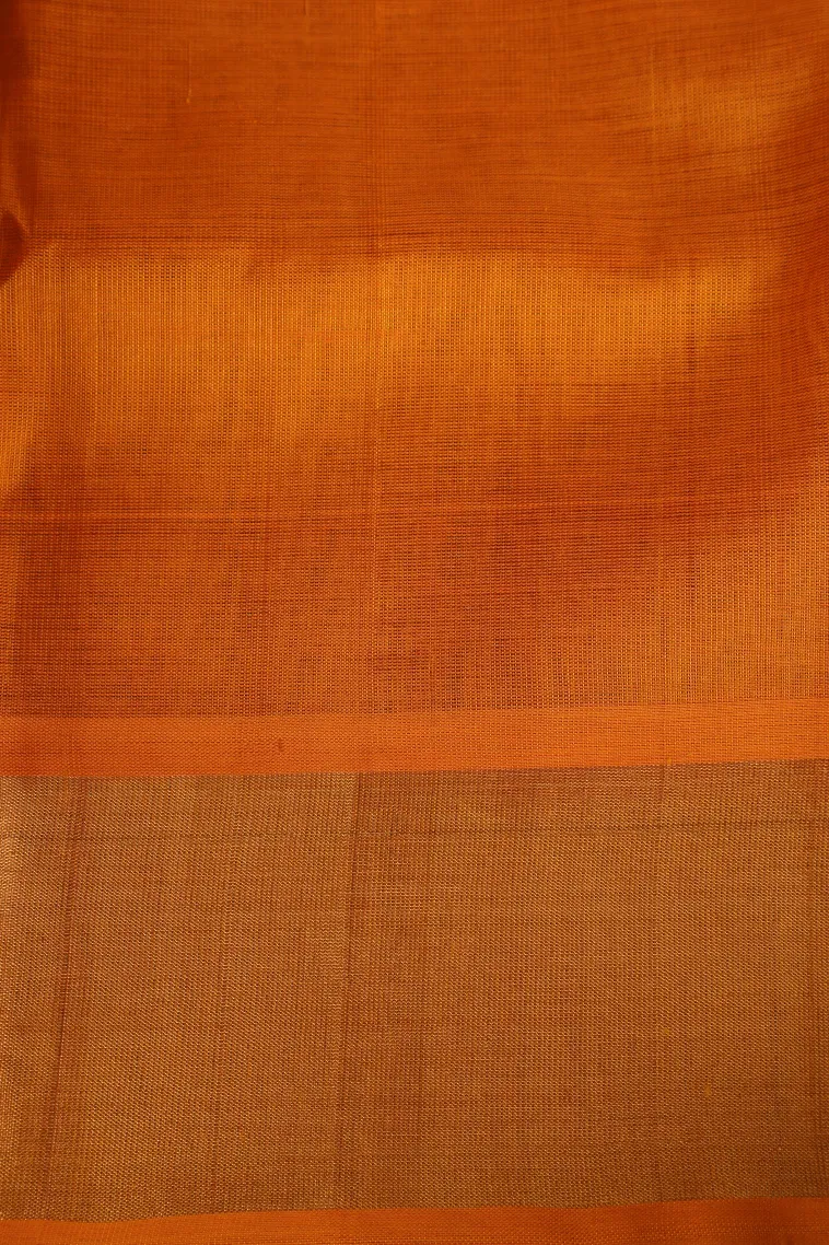 Berry Red Silk Cotton with Gold Zari Buttis (small Dots Or Motifs) view 3