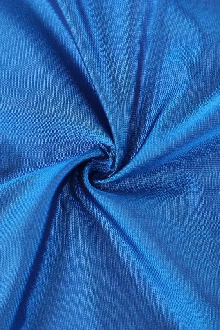 Cerulean Blue Soft Silk Saree with Gold Zari Tree Mottif view 4