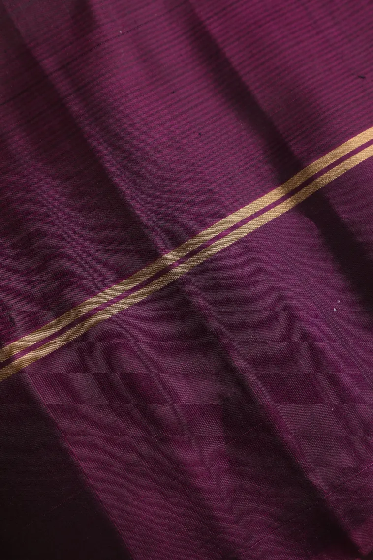 Ivory White Soft Silk Saree with Gold And Silver Zari Flower Mottif view 3