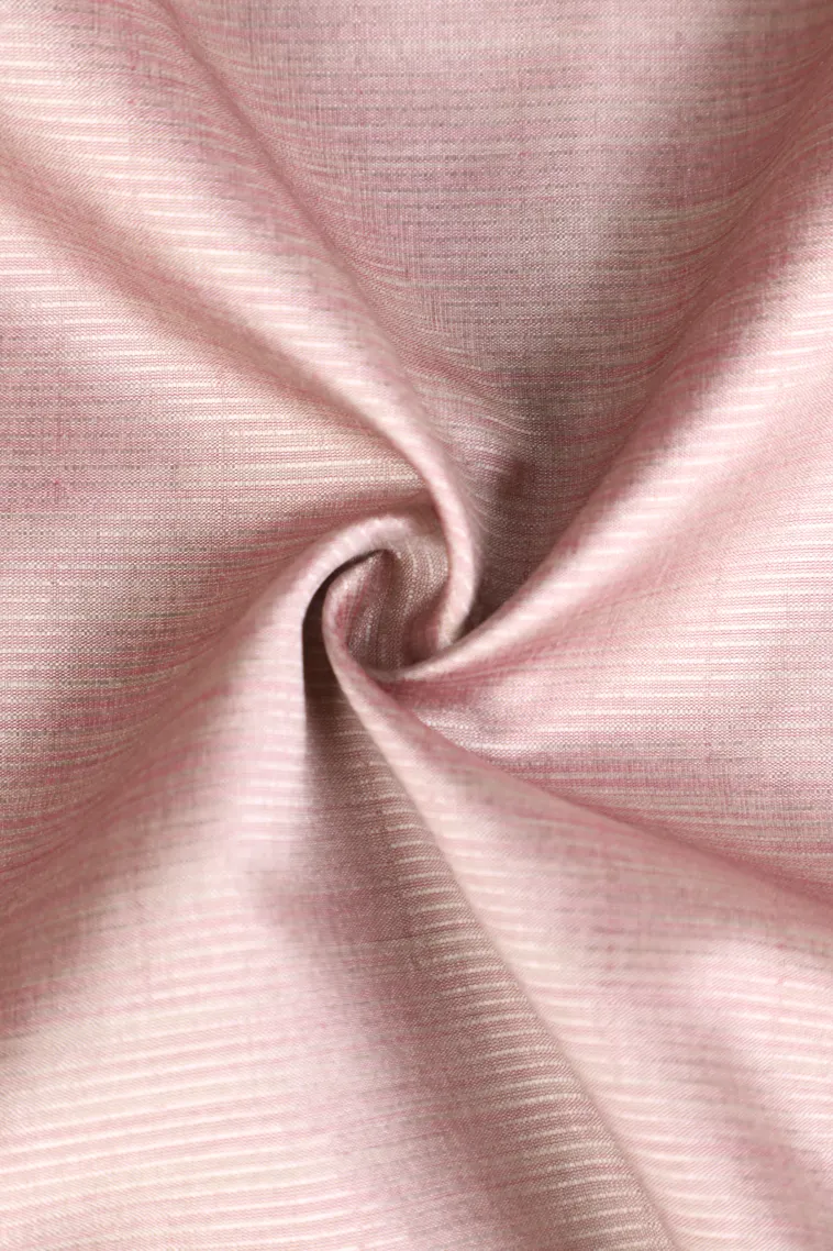 Crepe Pink Tussar Saree with Gold And Silver Zari Animal Mottif view 4