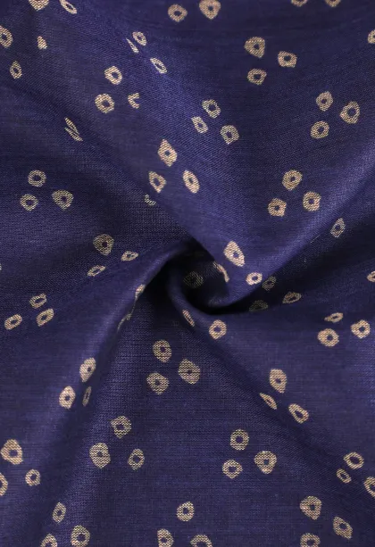 Berry Blue Chanderi Cotton Sarees Without Zari With Pathik Motifs